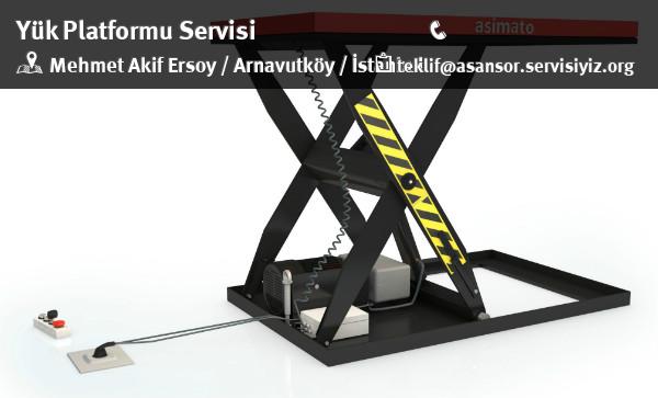Mehmet Akif Ersoy Yük Platformu Servisi