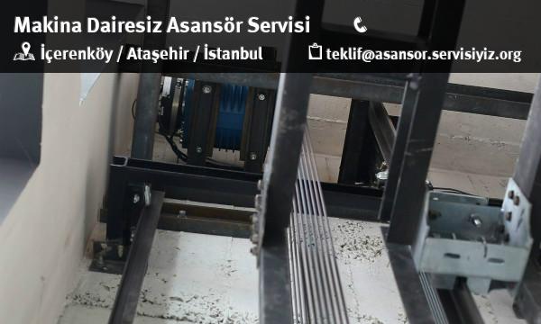 İçerenköy Makina Dairesiz Asansör Servisi