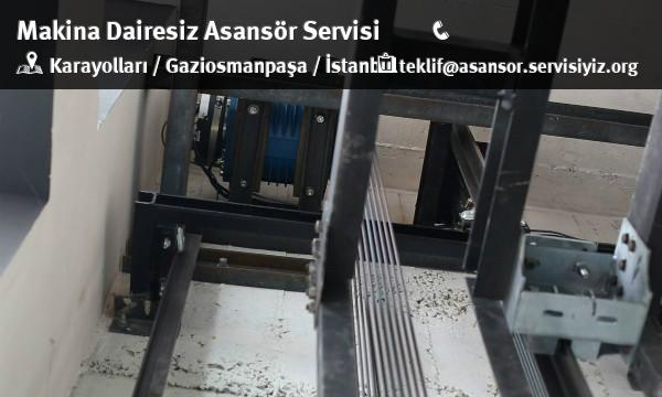 Karayolları Makina Dairesiz Asansör Servisi